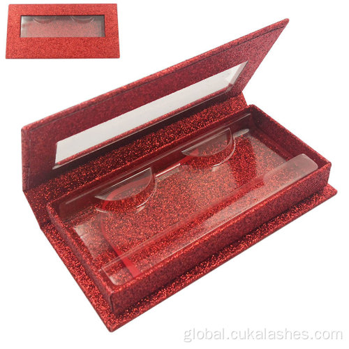 Magnetic Lashes Case rectangle luxury magnetic eyelash box with window Supplier